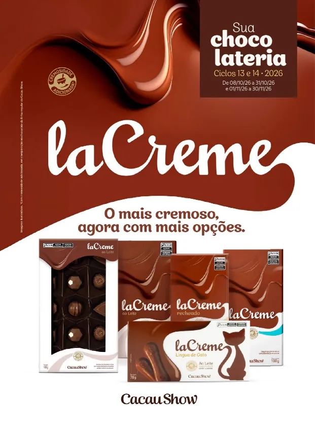 Catálogo de produtos Cacau Show